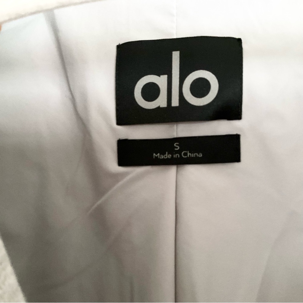 Alo Yoga VIP Blazer Trench Athletic Heather Grey S - Picture 6 of 9